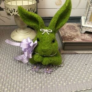 Green Decorative Bunny Figurine